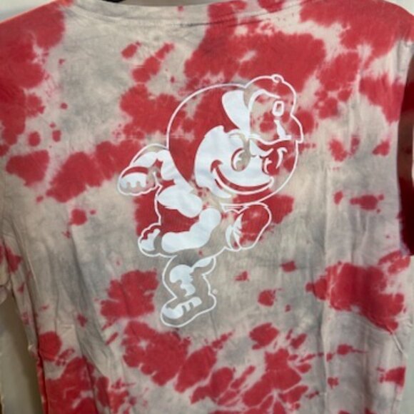 Victoria’s Secret PINK Ohio State Buckeyes Tie-Dye V-Neck Tee – Brutus Graphic - Picture 4 of 4